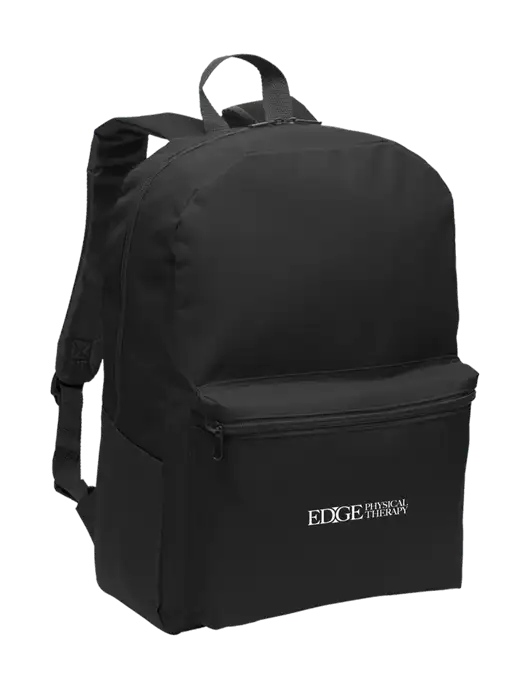 Casual Black Lightweight Laptop Backpack w/Edge Physical Therapy Logo