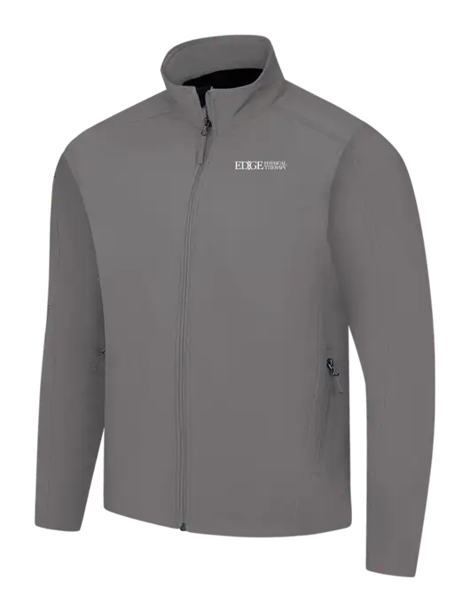Medium Grey Core Soft Shell Jacket w/Edge Physical Therapy Logo