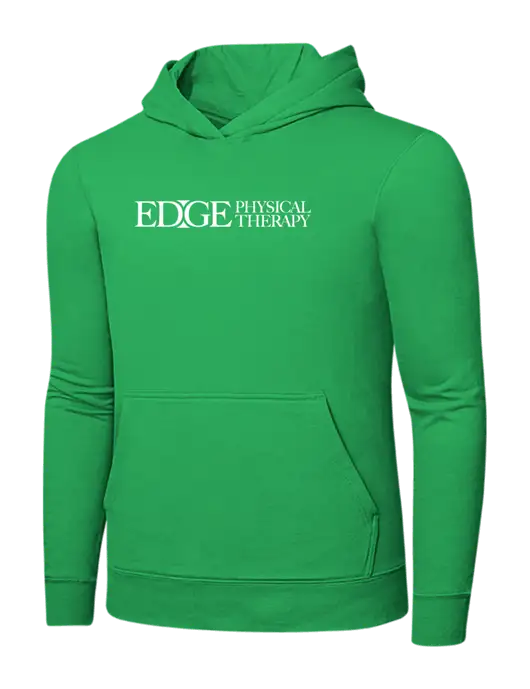 Light Kelly Green 7.8 oz Ring Spun Hooded Sweatshirt w/Edge Physical Therapy Logo