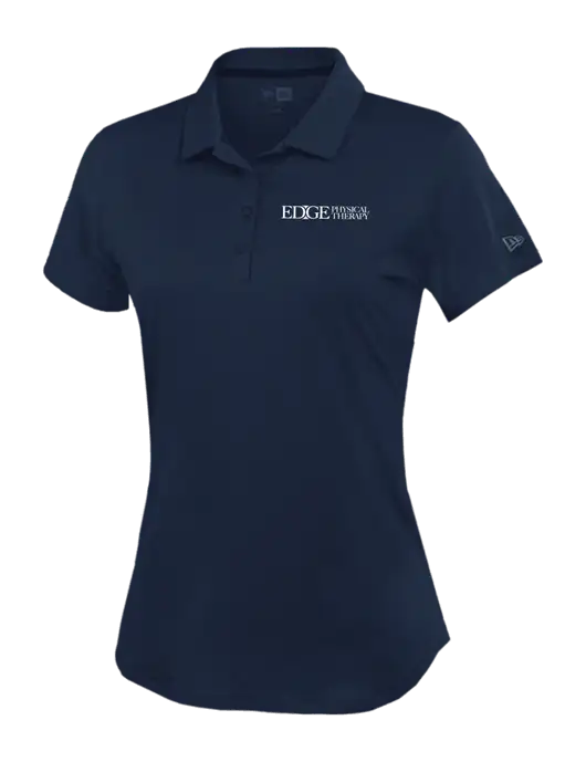 New Era Womens Power Navy Polo w/Edge Physical Therapy Logo
