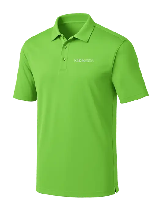 Light Kelly Green Silk Touch Performance Polo w/Edge Physical Therapy Logo