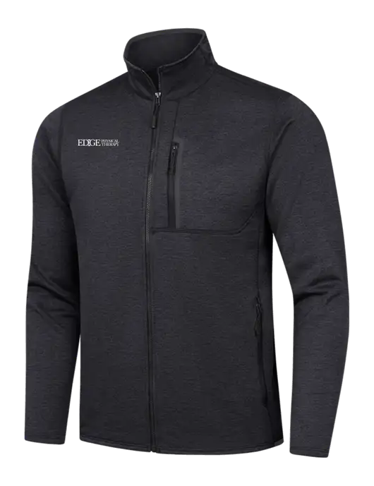 North Face Dark Grey Heather Skyline Full-Zip Fleece Jacket w/Edge Physical Therapy Logo