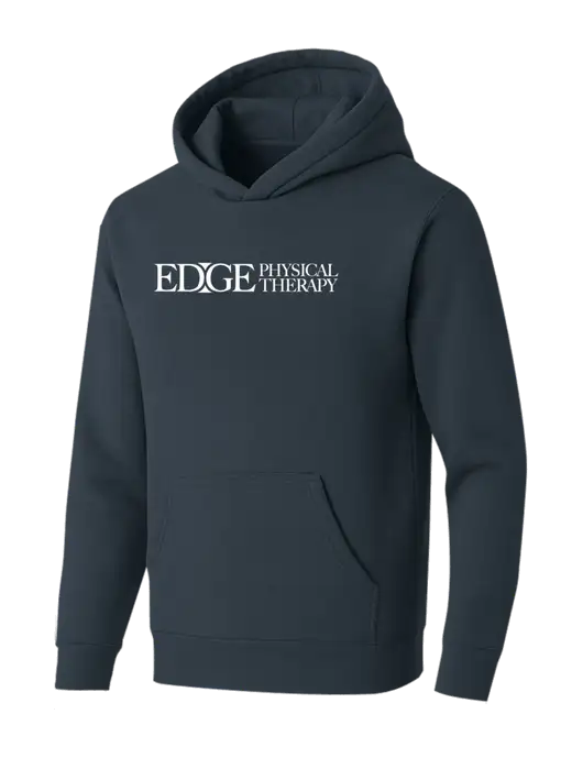 BELLA+CANVAS Dark Grey Sponge Fleece Pullover Hoodie w/Edge Physical Therapy Logo