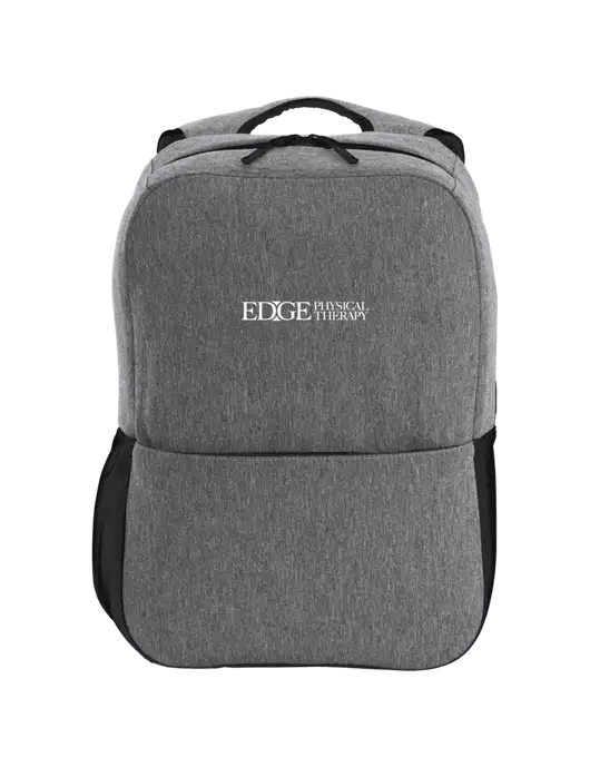 Access Square Laptop Graphite Heather/Black Backpack w/Edge Physical Therapy Logo