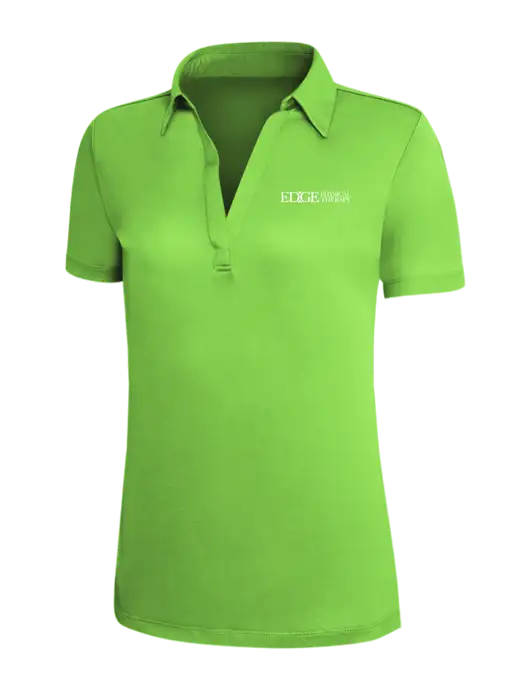 Light Kelly Green Silk Touch Womens Performance Polo w/Edge Physical Therapy Logo