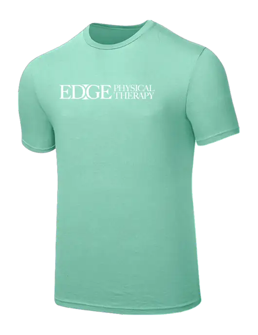Seriously Soft Very Light Green T-Shirt w/Edge Physical Therapy Logo