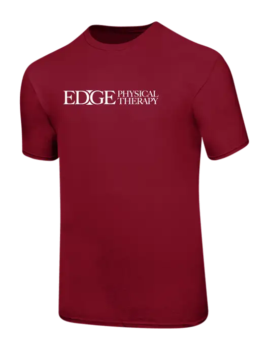 Ring Spun Cardinal 4.5 oz T-Shirt w/Edge Physical Therapy Logo