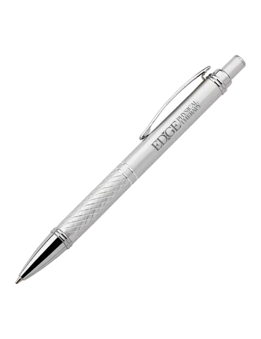 Silver Stellar Scribe Pen - Black Ink w/Edge Physical Therapy Logo
