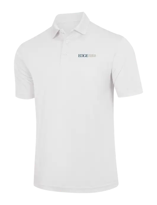White PosiCharge Competitor Polo w/Edge Physical Therapy Logo