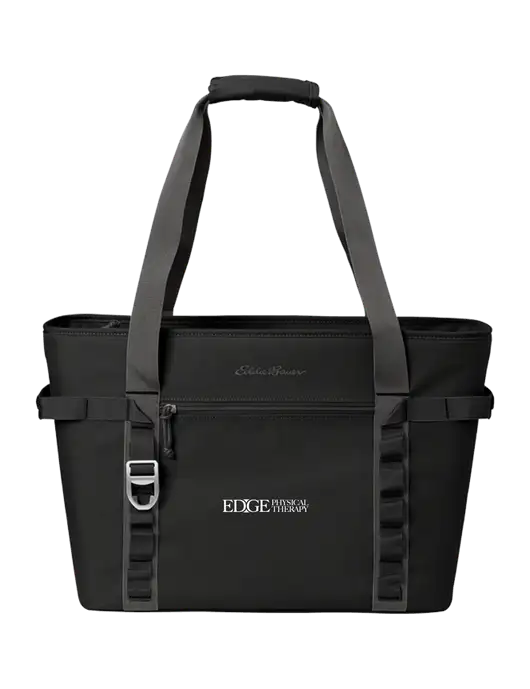 Eddie Bauer Black/Medium Grey Max Cool Tote Cooler  w/Edge Physical Therapy Logo