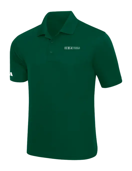 Adidas Dark Green Basic Sport Polo w/Edge Physical Therapy Logo