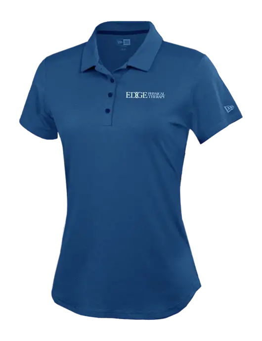 New Era Womens Power Royal Heather Polo w/Edge Physical Therapy Logo