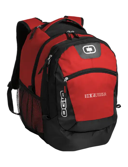OGIO Red Rogue Pack
 w/Edge Physical Therapy Logo