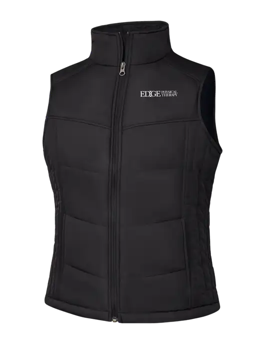 Womens Black/Black Vest w/Edge Physical Therapy Logo