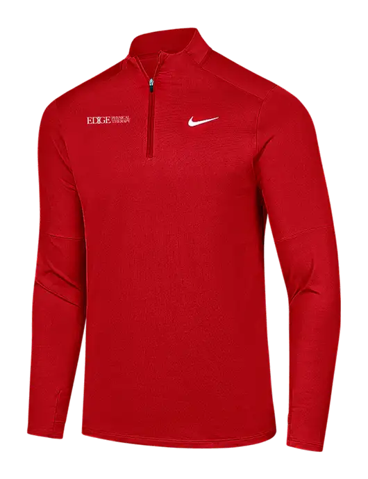 Nike Red Dri-FIT Element 1/2-Zip Pullover w/Edge Physical Therapy Logo