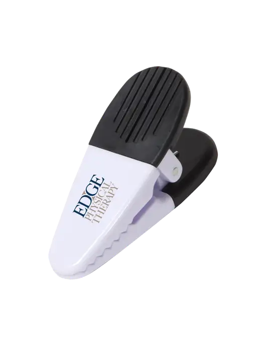 Magnetic White Power Clip w/Edge Physical Therapy Logo