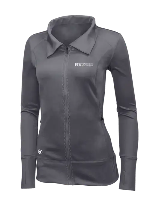 OGIO Dark Grey Womens Endurance Fulcrum Full-Zip w/Edge Physical Therapy Logo