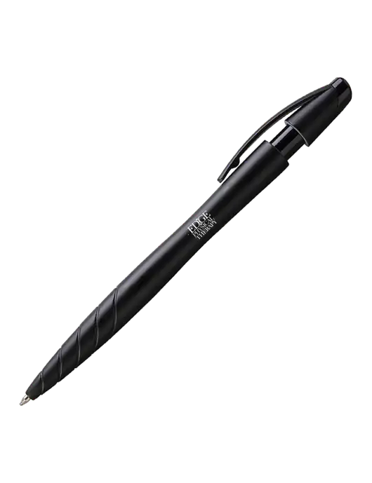 Awali Black Metallic Pen - Black Ink w/Edge Physical Therapy Logo