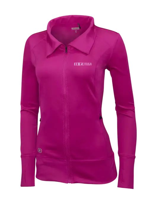 OGIO Dark Fuchsia Womens Endurance Fulcrum Full-Zip w/Edge Physical Therapy Logo