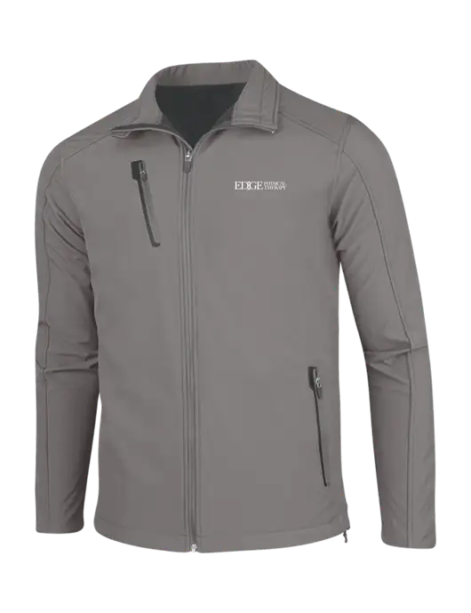 Medium Grey Welded Softshell Jacket w/Edge Physical Therapy Logo