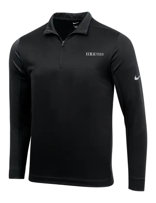 NIKE Black Dry 1/2 Zip Cover-Up w/Edge Physical Therapy Logo