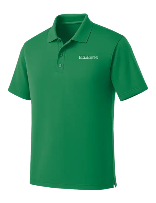 Kelly Green Dry Zone UV Micro Mesh Polo w/Edge Physical Therapy Logo
