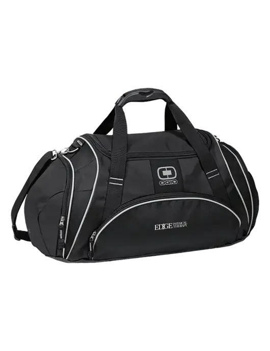 OGIO Black Crunch Duffel
 w/Edge Physical Therapy Logo