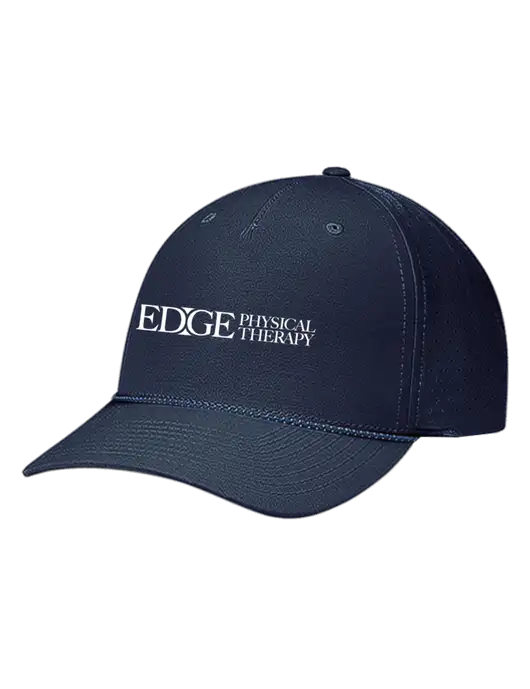 Richardson Laser Perf Performance Dark Navy/Navy-Grey-Blue Rope Cap w/Edge Physical Therapy Logo