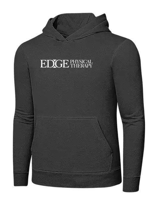 Charcoal 7.8 oz Ring Spun Hooded Sweatshirt w/Edge Physical Therapy Logo