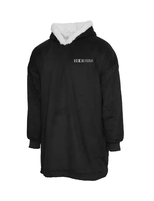 Wearable Lodge Black Blanket w/Edge Physical Therapy Logo