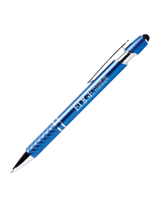 Valencia Blue Stylus Pen - Black Ink w/Edge Physical Therapy Logo