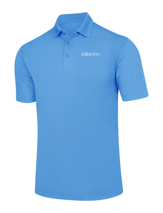 Carolina Blue Micropique Sport-Wick Polo w/Edge Physical Therapy Logo