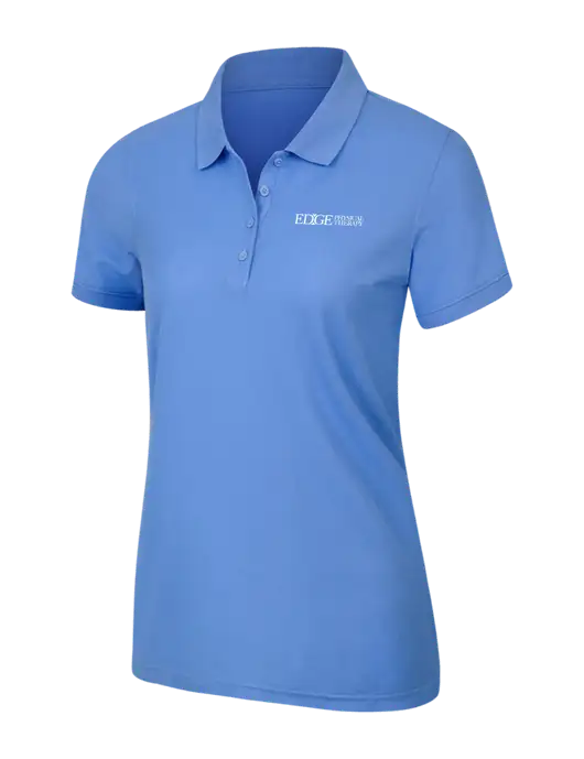 Carolina Blue Womens Core Classic Pique Polo w/Edge Physical Therapy Logo