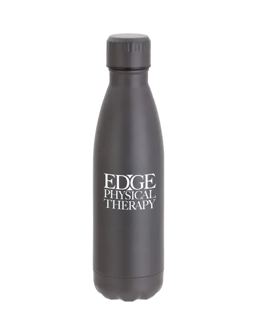 City Go Matte Charcoal 17 oz Insulated Bottle w/Edge Physical Therapy Logo