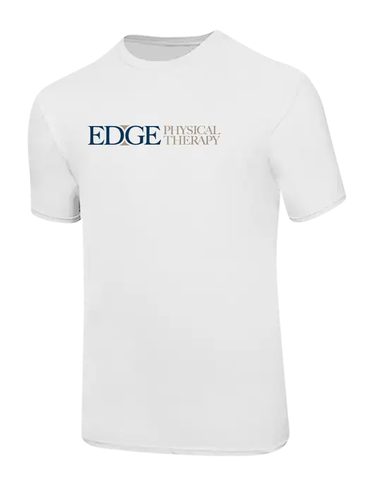 Ring Spun White 4.5 oz T-Shirt w/Edge Physical Therapy Logo