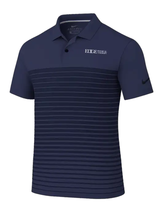 Nike Navy Dri-FIT Vapor Block Polo w/Edge Physical Therapy Logo