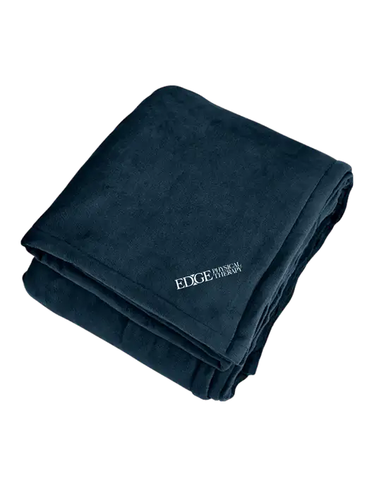 Mountain Lodge Navy Eclipse Blanket w/Edge Physical Therapy Logo