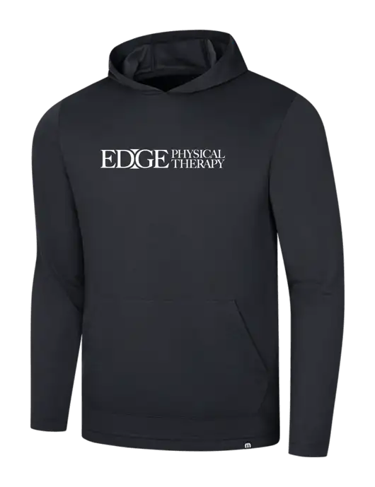 TravisMathew Black Coveside Hoodie w/Edge Physical Therapy Logo