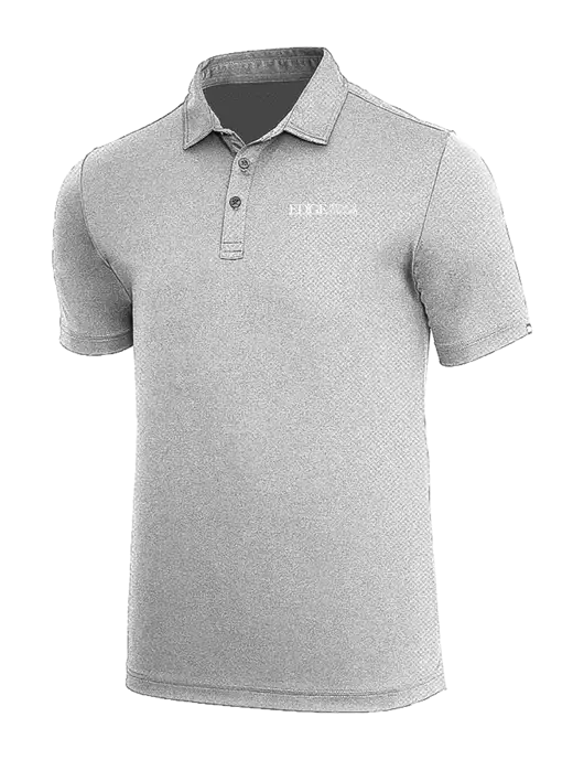 TravisMathew Medium Grey Heather Coto Performance Polo w/Edge Physical Therapy Logo