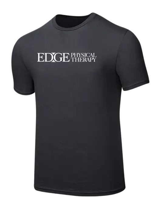 Seriously Soft Charcoal T-Shirt w/Edge Physical Therapy Logo