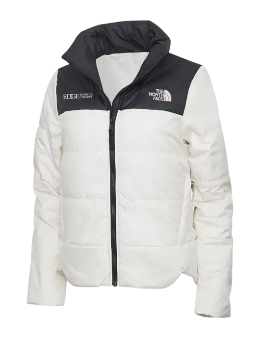 North Face Womens Vintage White Everyday Insulated Jacket w/Edge Physical Therapy Logo