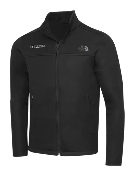North Face Black Ridgewall Soft Shell Jacket w/Edge Physical Therapy Logo