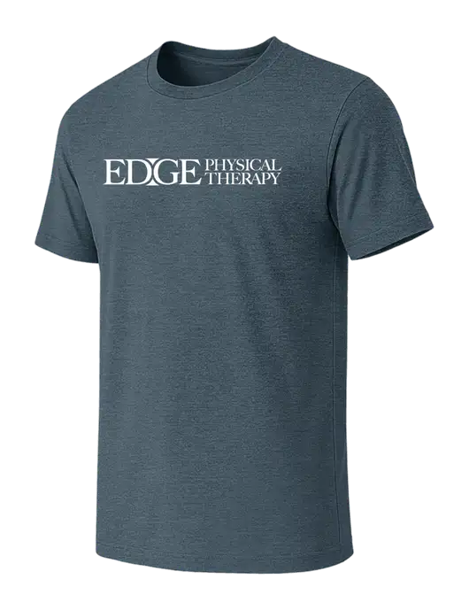 BELLA+CANVAS Heather Slate Blue CVC Short Sleeve Tee w/Edge Physical Therapy Logo