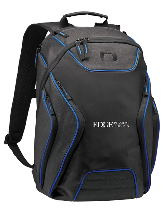 OGIO Royal Blue/Heather Grey Hatch Laptop Backpack
 w/Edge Physical Therapy Logo