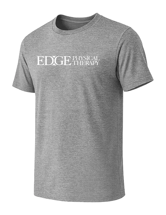 BELLA+CANVAS Heather Grey CVC Short Sleeve Tee w/Edge Physical Therapy Logo