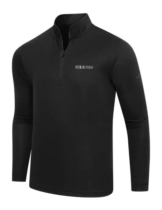 Adidas Black Lightweight Quarter Zip Pullover w/Edge Physical Therapy Logo