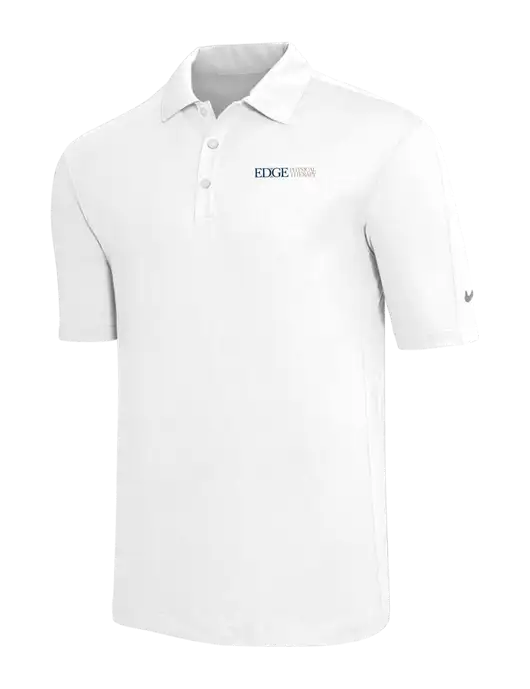 Nike White Tech Sport Dri-FIT Polo w/Edge Physical Therapy Logo