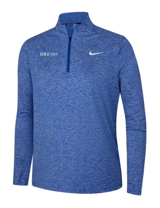 Nike Royal Heather Womens Dri-FIT Element 1/2-Zip Pullover w/Edge Physical Therapy Logo