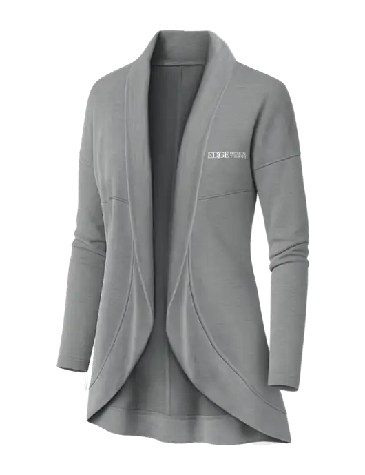 OGIO Light Grey Heather Womens Luuma Cocoon Fleece w/Edge Physical Therapy Logo