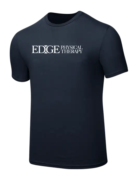 Seriously Soft Navy T-Shirt w/Edge Physical Therapy Logo